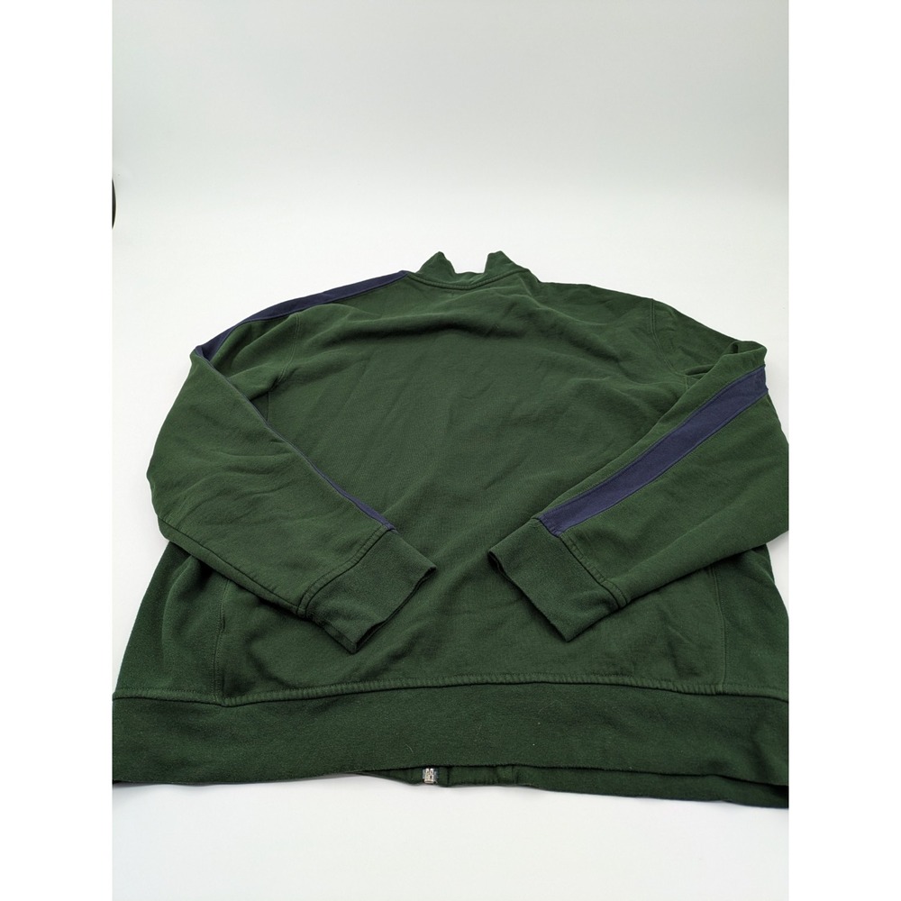Polo Ralph Lauren Jacket Mens XXL Green Blue Striped Track Full Zip Pony - Picture 8 of 8
